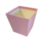 Welurowa Osłonka na Kwiaty Flower Box Pudełko Doniczka Różowa 11 cm
