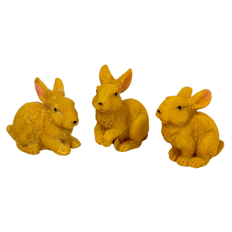 Figurka Zajączek Mały Ozdobny Ceramiczny Do Kompozycji Ozdoba na Wielkanoc - Kartonik 12 sztuk Mix Figurka Zajączek Mały Ozdobny Ceramiczny Do Kompozycji Ozdoba na Wielkanoc - Kartonik 12 sztuk Mix