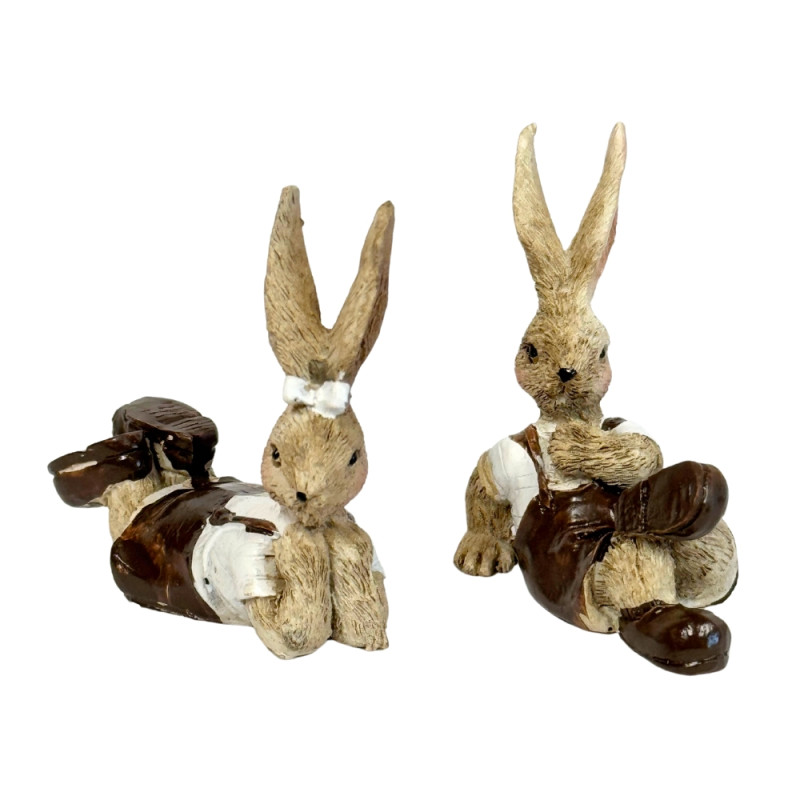 Figurka Zajączek Ceramiczny Mały Do Kompozycji Ozdoba na Wielkanoc 6 cm - Kartonik 12 sztuk Mix Figurka Zajączek Ceramiczny Mały Do Kompozycji Ozdoba na Wielkanoc 6 cm - Kartonik 12 sztuk Mix