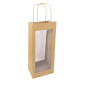 Torba Torebka Papierowa Naturalna Szara Kraft do Wina 120x190x400 10 sztuk Torba Torebka Papierowa Naturalna Szara Kraft do Wina 120x190x400 10 sztuk