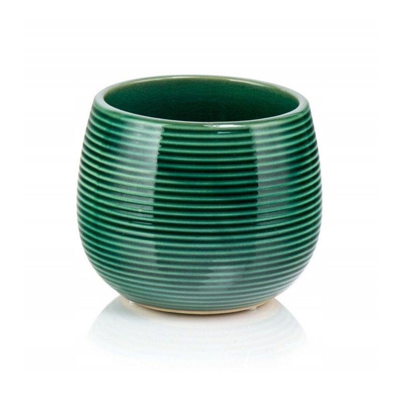 Osłonka Ceramiczna Doniczka Turkusowa Ozdobna Dekoracyjna Kula 15 x 13 cm Osłonka Ceramiczna Doniczka Turkusowa Ozdobna Dekoracyjna Kula 15 x 13 cm