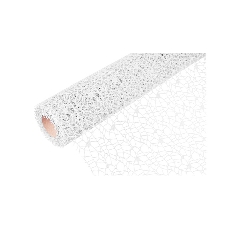Siatka Florystyczna Koronkowa do Kwiatów Florystyka Mesh 50 cm 4,5 m Biała Siatka Florystyczna Koronkowa do Kwiatów Florystyka Mesh 50 cm 4,5 m Biała