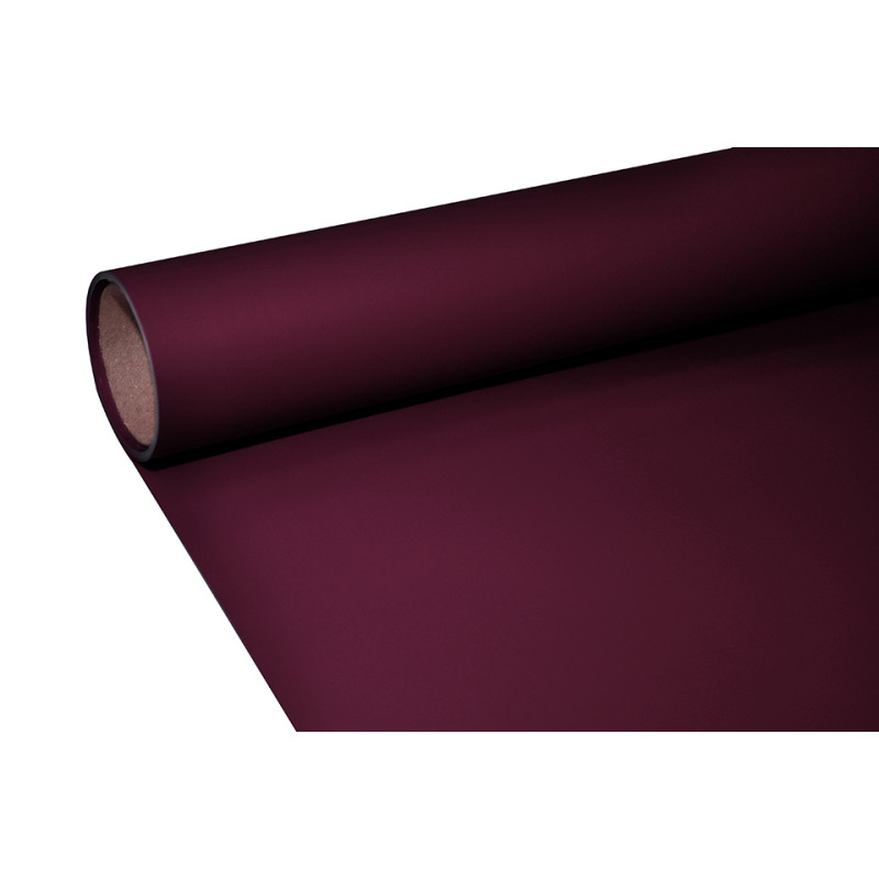 Folia Satynowa Florystyczna do bukietów Gładka 50 cm 9 yardów Dark Burgundy