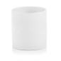 Doniczka Osłonka Ceramiczna Walec Cylinder Biały Dekoracja Do Kwiatów 8 cm