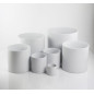 Doniczka Osłonka Ceramiczna Walec Cylinder Biały Dekoracja Do Kwiatów 8 cm
