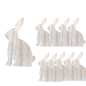 ZAJĄCZEK Zawieszka Wielkanocna Ozdoba Dekoracja do Kompozycji NATURAL 9,5cm 10SZT ZAJĄCZEK Zawieszka Wielkanocna Ozdoba Dekoracja do Kompozycji NATURAL 9,5cm 10SZT