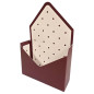 KOPERTA Pudełko Ozdobne Na Kwiaty FLOWERBOX dekoracje STROIK 30 cm Burgund KOPERTA Pudełko Ozdobne Na Kwiaty FLOWERBOX dekoracje STROIK 30 cm Burgund