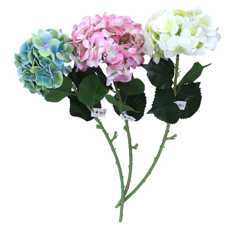 Hortensja na łodydze mix kolorów 76cm Hortensja na łodydze mix kolorów 76cm