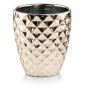 Osłonka Ceramiczna Lustrzana Diamond Pot Złota Doniczka 14 cm Osłonka Ceramiczna Lustrzana Diamond Pot Złota Doniczka 14 cm