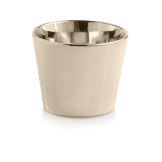 Osłonka Doniczka Ceramiczna Złota Dekoracyjna Ozdobna Glamour 12 cm