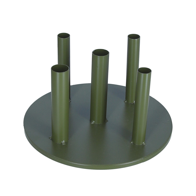 Stojak Metalowy na 5 Kwiatów GIGANT Dekoracyjny Zielony Ślub Wesele 16/30cm Stojak Metalowy na 5 Kwiatów GIGANT Dekoracyjny Zielony Ślub Wesele 16/30cm