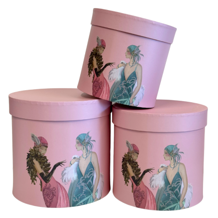 Pudełko Pudełka Flower Box Na Kwiaty Ozdobne Dekoracje Komplet 3 sztuk