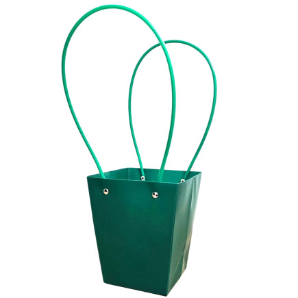 Torebka Papierowa Prezentowa na Kwiaty Ozdobna z Rączką Średnia MORSKA 36 cm 10szt