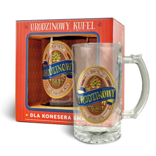 Kufel Gold na Prezent Urodziny Osiemnastka Upominek Premium 500ml
