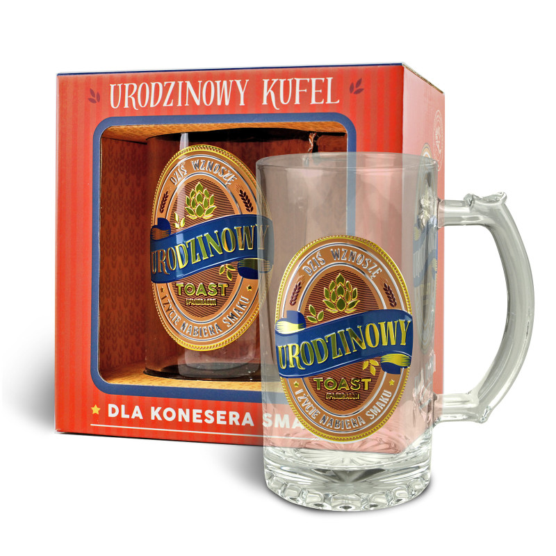 Kufel Gold na Prezent Urodziny Osiemnastka Upominek Premium 500ml Kufel Gold na Prezent Urodziny Osiemnastka Upominek Premium 500ml