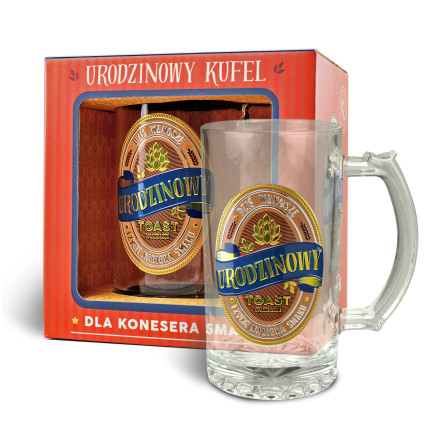 Kufel Gold na Prezent Urodziny Osiemnastka Upominek Premium 500ml