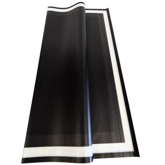 Folia Florystyczna Gładka w Arkuszach Mrożona 58 X 58 cm 20 sztuk Black