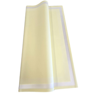 Folia Florystyczna Gładka w Arkuszach Mrożona 58 X 58 cm 20 sztuk CREMA