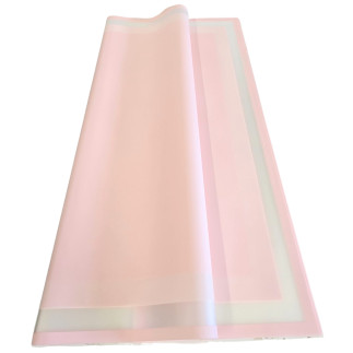 Folia Florystyczna Gładka w Arkuszach Mrożona 58 X 58 cm 20 sztuk BABY PINK