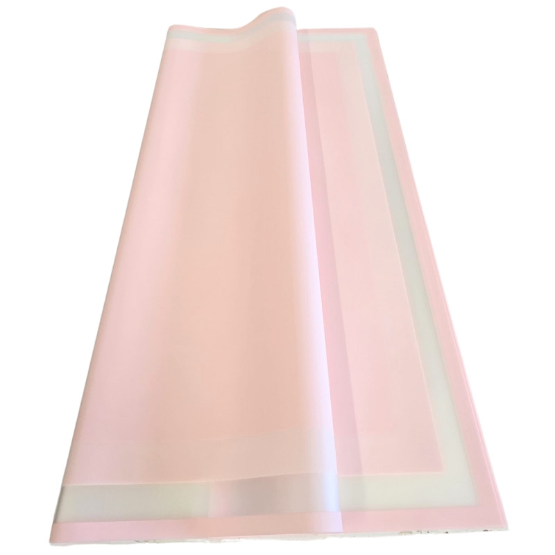 Folia Florystyczna Gładka w Arkuszach Mrożona 58 X 58 cm 20 sztuk BABY PINK Folia Florystyczna Gładka w Arkuszach Mrożona 58 X 58 cm 20 sztuk BABY PINK