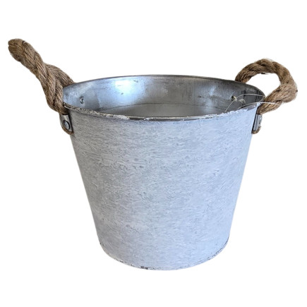 Osłonka Metalowa Owalna do Kwiatów Kompozycji Dekoracja 16cm