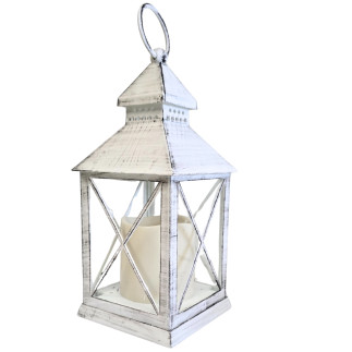LAMPION ZE ŚWIECĄ LED NA BATERIE ZNICZ NA BATERIE 23CM