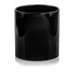 Doniczka Osłonka Ceramiczna Walec Cylinder Czarny Do Kwiatów 13cm Doniczka Osłonka Ceramiczna Walec Cylinder Czarny Do Kwiatów 13cm