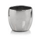 Osłonka Ceramiczna Kula Srebrna Silver Glamour Dekoracyjna Połysk Osłonka Ceramiczna Kula Srebrna Silver Glamour Dekoracyjna Połysk