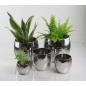 Osłonka Ceramiczna Kula Srebrna Silver Glamour Dekoracyjna Połysk Osłonka Ceramiczna Kula Srebrna Silver Glamour Dekoracyjna Połysk