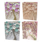 Torebka Prezentowa Ozdobna Papierowa Kwiaty 26x10x32 cm MIX 12 Sztuk Torebka Prezentowa Ozdobna Papierowa Kwiaty 26x10x32 cm MIX 12 Sztuk