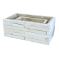 Osłonki Komplet Dwóch Sztuk Biała do Kwiatów Prostokątna 30 x 17 cm Osłonki Komplet Dwóch Sztuk Biała do Kwiatów Prostokątna 30 x 17 cm