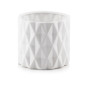 Doniczka Osłonka Ceramiczna Walec Cylinder Biały Do Kwiatów 13cm