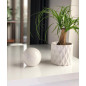 Doniczka Osłonka Ceramiczna Walec Cylinder Biały Do Kwiatów 13cm