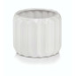 Doniczka Osłonka Ceramiczna Walec Cylinder Biały Do Kwiatów Piano