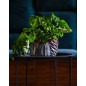 Doniczka Osłonka Ceramiczna Vintage Cylinder Beż Brąz Do Kwiatów Piano