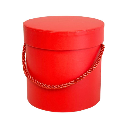 Pudełko Flower Box do Kompozycji Dekoracji Pakowania Ozdobne 12cm Czerwone