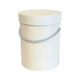 Pudełko Flower Box do Kompozycji Dekoracji Pakowania Ozdobne 18cm Kremowe