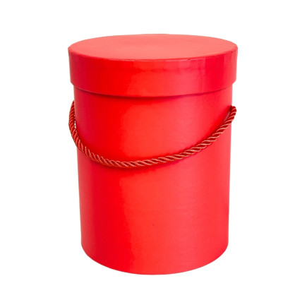 Pudełko Flower Box do Kompozycji Dekoracji Pakowania Ozdobne 18cm Czerwone
