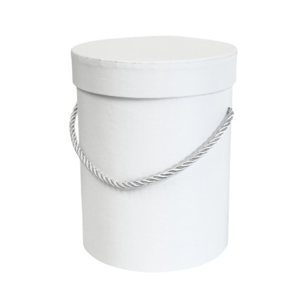 Pudełko Flower Box do Kompozycji Dekoracji Pakowania Ozdobne 18cm Białe