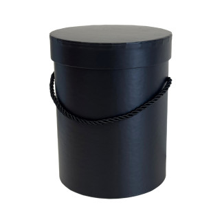 Pudełko Flower Box do Kompozycji Dekoracji Pakowania Ozdobne 18cm Czarne