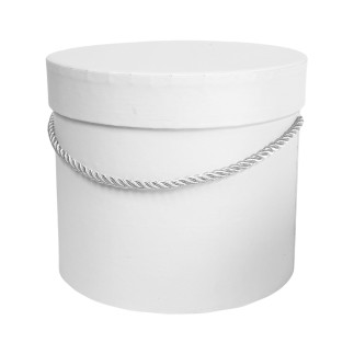 Pudełko Flower Box do Kompozycji Dekoracji Pakowania Ozdobne 17cm Białe