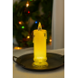 Świeca Wkład Brokatowa Świeczka Led 18 cm Akrylowa Ciepłe Światło Baterie