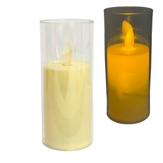 Świeca Wkład Płomień Świeczka Led 12,5 cm Stroik Ciepłe Światło Baterie