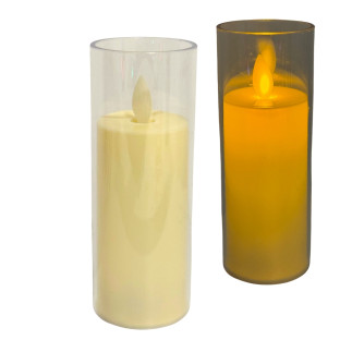 Świeca Wkład Płomień Świeczka Led 14,5 cm Stroik Ciepłe Światło Baterie