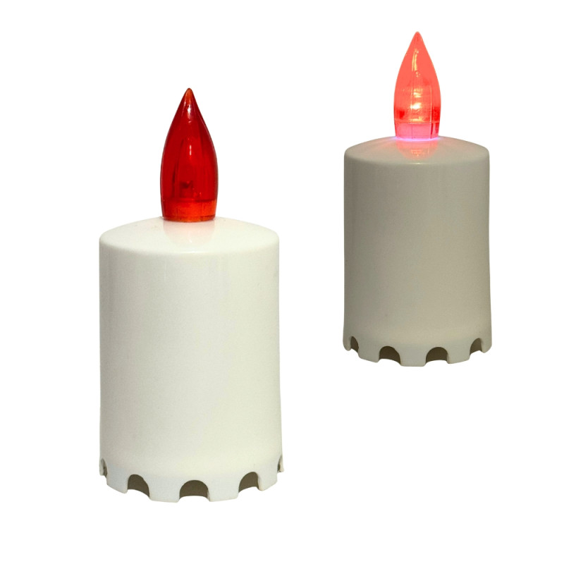 Świeca Wkład Płomień Świeczka Led do Zniczy Migająca Baterie 10,5 cm