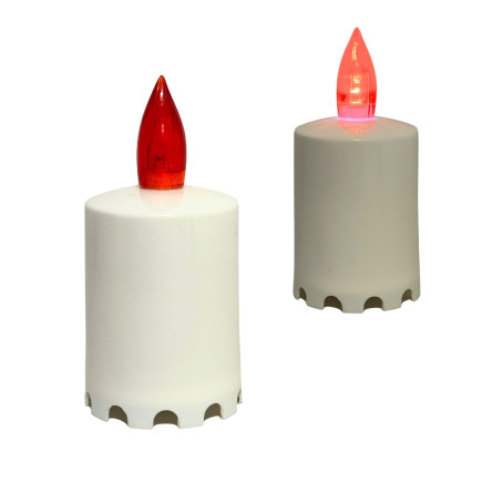 Świeca Wkład Płomień Świeczka Led do Zniczy Migająca Baterie 10,5 cm