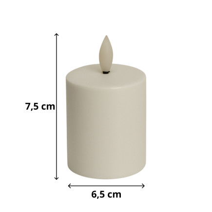 Świeca Wkład Płomień Świeczka Led do Zniczy Migająca Baterie 7,5 cm