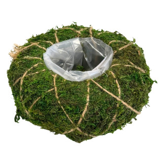Osłonka Koszyk z Mchu do kwiatów Kompozycji z Mchu Naturalna Mech 22 cm