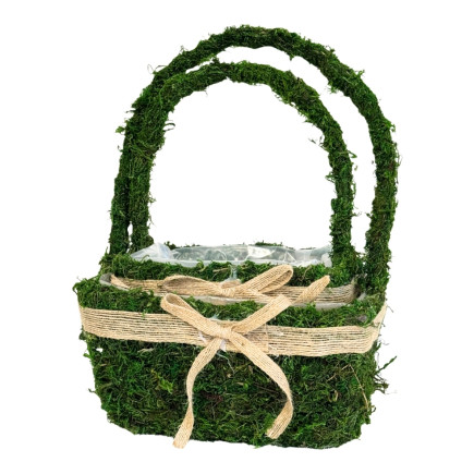 Komplet Koszyków z Mchu do kwiatów Kompozycji z Mchu Naturalna Mech 29 cm
