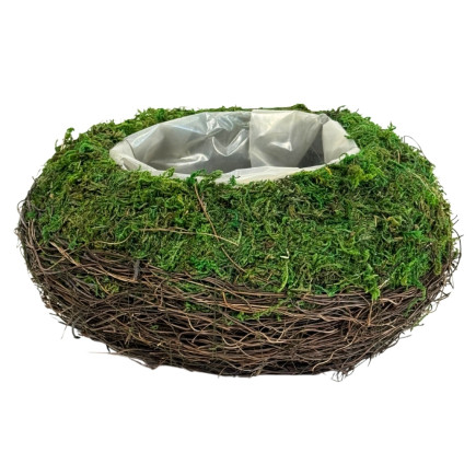 Osłonka z Mchu do kwiatów Kompozycji z Mchu Naturalna Mech 25 cm